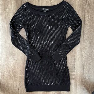 Sequin Sweater Dress